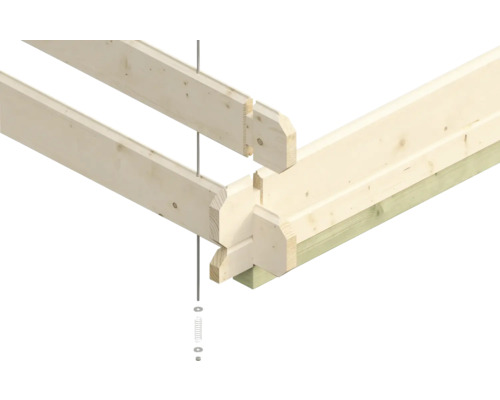Dřevěná konstrukce se šroubovým spojem