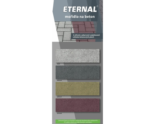 Eternal mořidlo na beton pro oživení, barvení a sjednocení vzhledu betonových ploch.