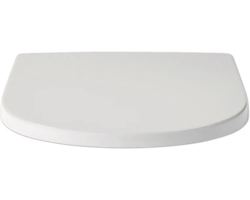 Bílé WC sedátko ve tvaru D