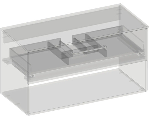 Skříňka pod umyvadlo se zásuvkou a držákem na ručníky