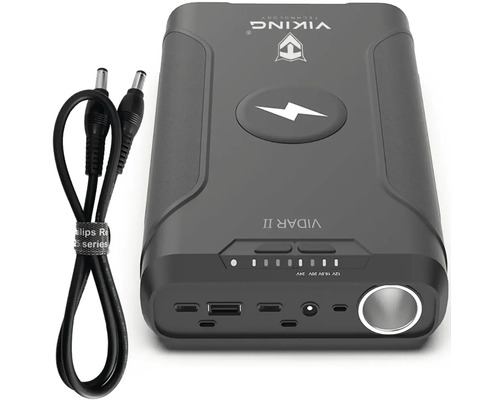 Přenosná nabíjecí stanice s kabelem a několika porty