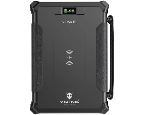 Přenosný zdroj napájení Vidar III od společnosti Viking Technology s displejem a funkcí bezdrátového nabíjení