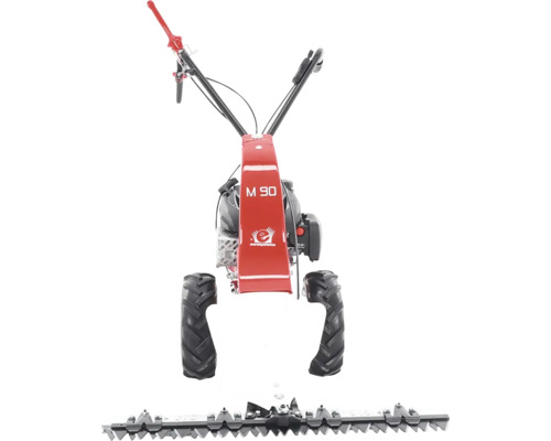 Jednoosý traktor s žací lištou pro zahradu