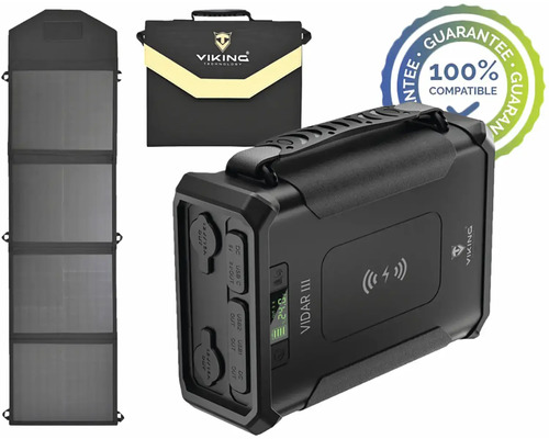 Přenosná napájecí stanice se solárním modulem a přepravní taškou