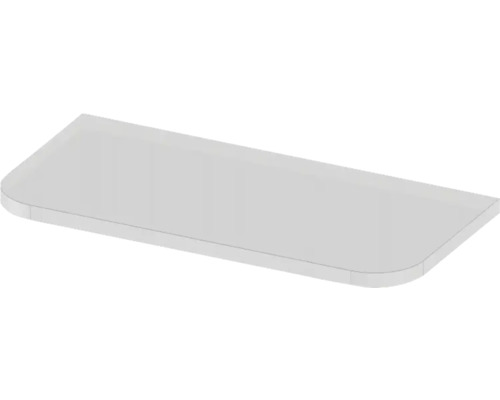 Obdélníková sprchová polička ze skla