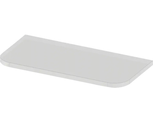 Obdélníková deska z akrylového skla se zaoblenými rohy