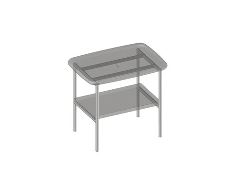 Odkládací stolek se dvěma policemi