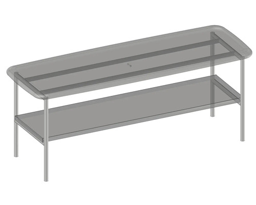 Stůl se dvěma policemi