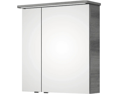 Zrcadlová skříňka se dvěma dvířky a osvětlením