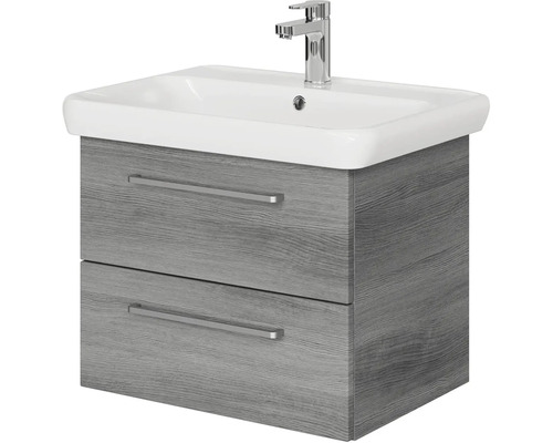 Skříňka pod umyvadlo se dvěma zásuvkami, umyvadlem a baterií