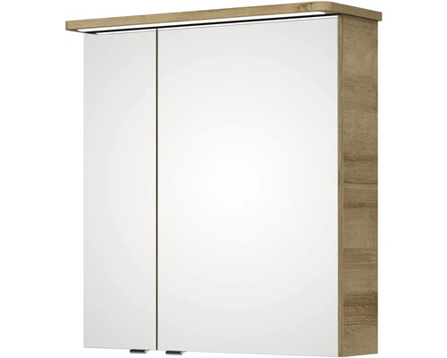 Zrcadlová skříňka se dvěma dvířky a osvětlením