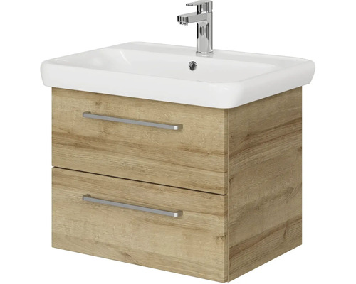 Umyvadlo se skříňkou, dvě zásuvky, keramické umyvadlo a armatura