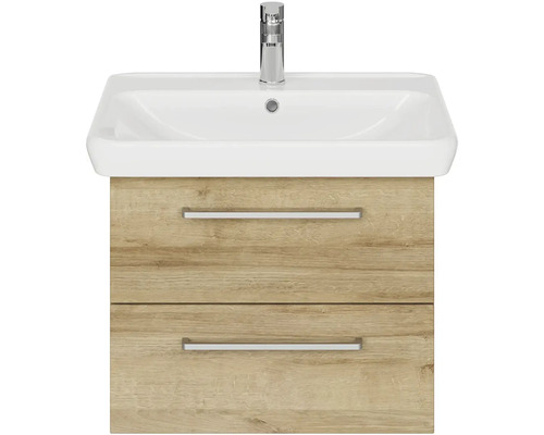 Skříňka pod umyvadlo se dvěma zásuvkami a umyvadlem na desku