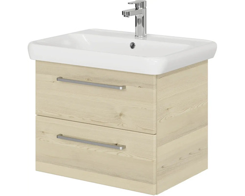 Skříňka pod umyvadlo se dvěma zásuvkami, umyvadlem a baterií