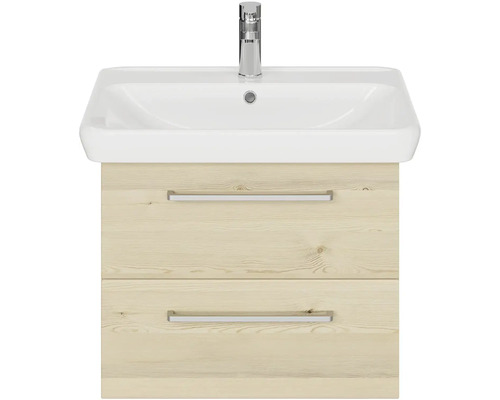 Umyvadlo se dvěma zásuvkami a umyvadlem na desku