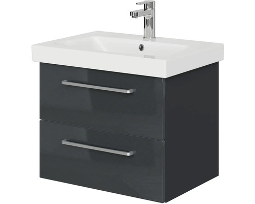 Skříňka pod umyvadlo se dvěma zásuvkami a umyvadlem