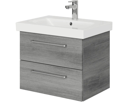 Skříňka pod umyvadlo se dvěma zásuvkami, umyvadlem a baterií