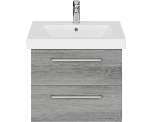 Umyvadlová skříňka se dvěma zásuvkami a umyvadlem na desku