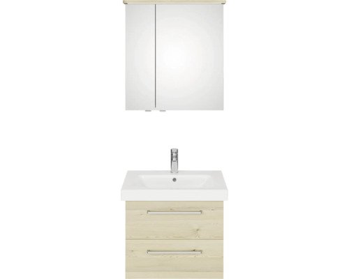 Koupelnový set s umyvadlovou skříňkou, umyvadlem a zrcadlovou skříňkou