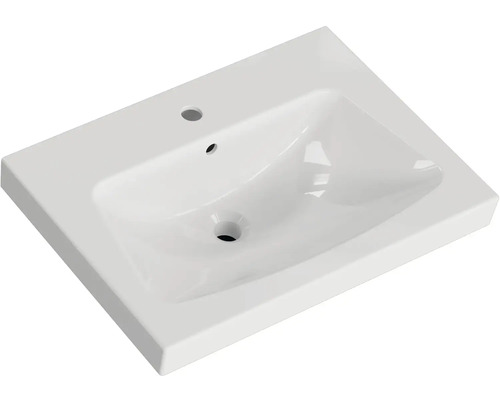 Keramické umyvadlo s otvorem pro vodovodní baterii a přepadem