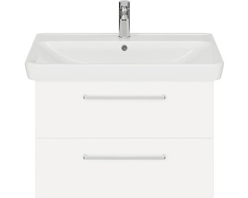 Skříňka pod umyvadlo se dvěma zásuvkami a umyvadlem na desku