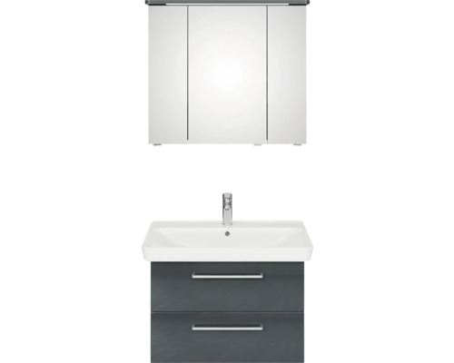 Kombinace umyvadla a zrcadlové skříňky do koupelny