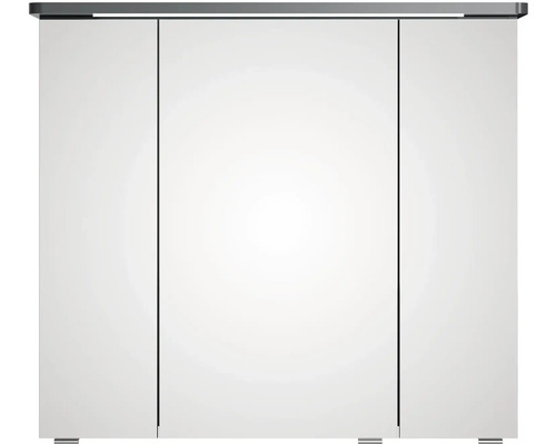 Zrcadlová skříňka se třemi dvířky a osvětlením