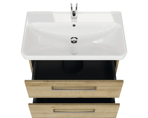 Umyvadlová skříňka se dvěma zásuvkami a umyvadlem