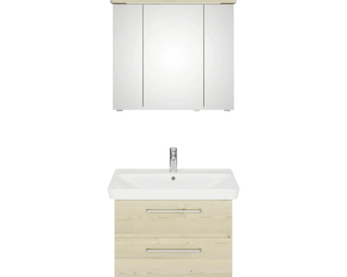 Kombinace umyvadla se zrcadlovou skříňkou do koupelny