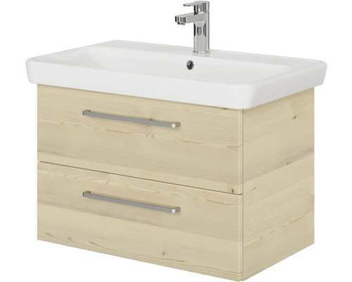 Skříňka pod umyvadlo se dvěma zásuvkami, umyvadlem a baterií