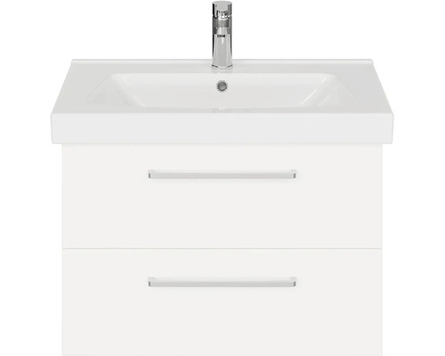 Skříňka pod umyvadlo se dvěma zásuvkami a umyvadlem na desku