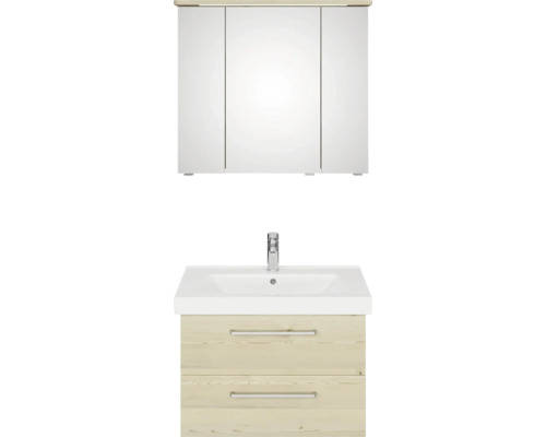 Umyvadlo s umyvadlovou skříňkou a zrcadlovou skříňkou do koupelny