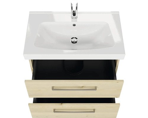 Skříňka pod umyvadlo se dvěma zásuvkami a umyvadlem