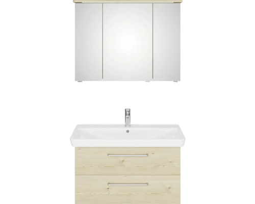 Umyvadlová sestava se zrcadlovou skříňkou do koupelny