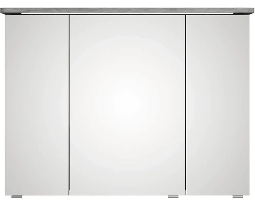 Zrcadlová skříňka se třemi dvířky a policí