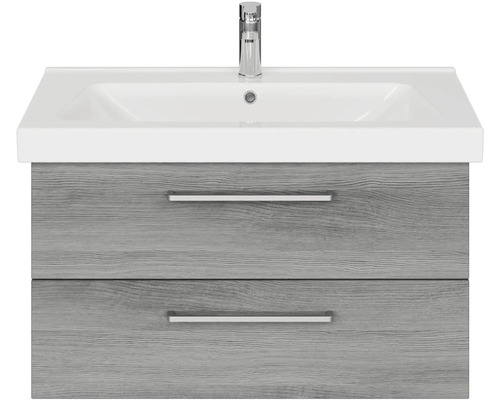 Skříňka pod umyvadlo se dvěma zásuvkami a umyvadlem