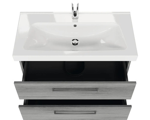 Skříňka pod umyvadlo s umyvadlem a dvěma zásuvkami