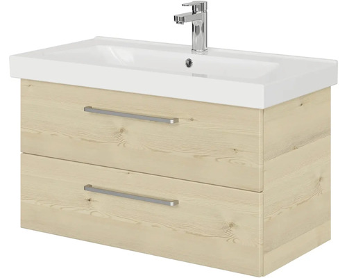 Skříňka pod umyvadlo s umyvadlem a dvěma zásuvkami