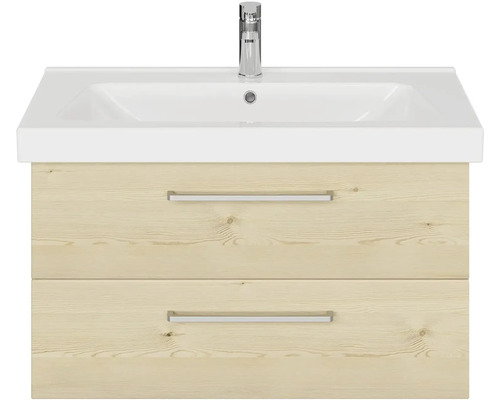 Umyvadlo se skříňkou, dvě zásuvky a vodovodní baterie