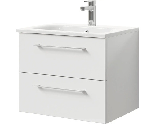 Skříňka pod umyvadlo se dvěma zásuvkami a umyvadlem s baterií