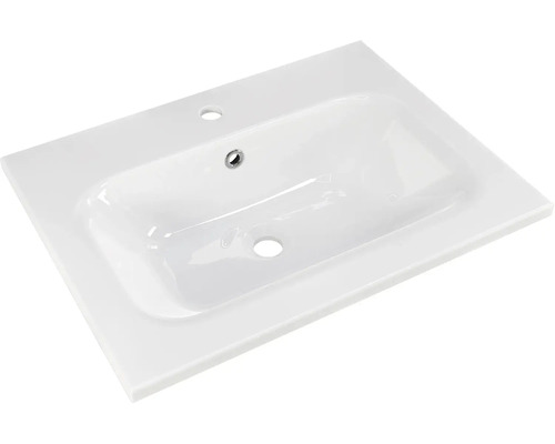 Keramické umyvadlo s otvorem pro baterii a přepadem