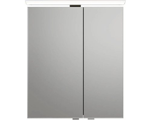 Zrcadlová skříňka se dvěma dvířky a integrovaným osvětlením