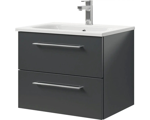 Skříňka pod umyvadlo se dvěma zásuvkami, umyvadlem a baterií