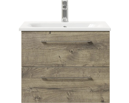 Skříňka pod umyvadlo se dvěma zásuvkami, umyvadlem a baterií