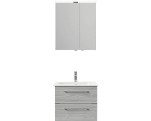 Koupelnový set se zrcadlovou skříňkou, umyvadlem a spodní skříňkou