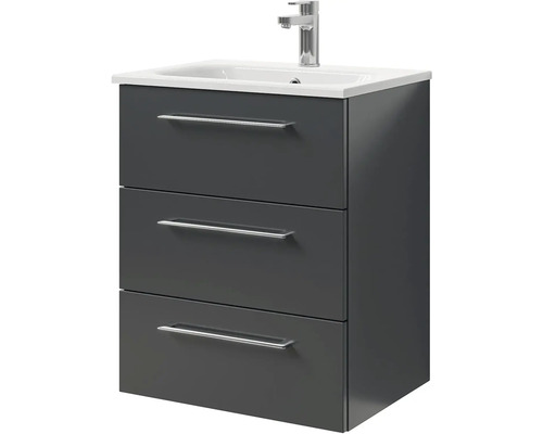 Skříňka pod umyvadlo se třemi zásuvkami, umyvadlem a baterií