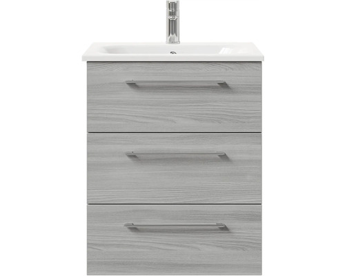 Skříňka pod umyvadlo se třemi zásuvkami a umyvadlem