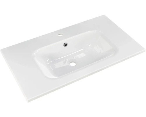 Keramické umyvadlo s otvorem pro baterii a přepadem