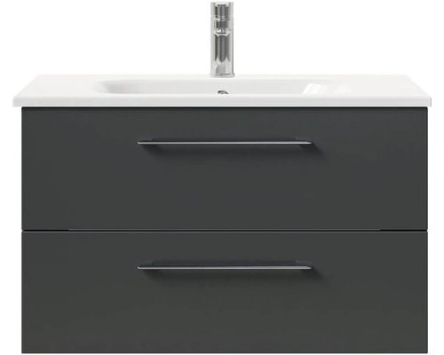 Skříňka pod umyvadlo se dvěma zásuvkami, umyvadlo na desku a baterie