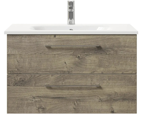 Umyvadlová skříňka se dvěma zásuvkami a baterií